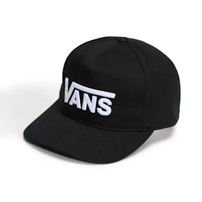 Vans Drop V Logo Black Snapback Cap