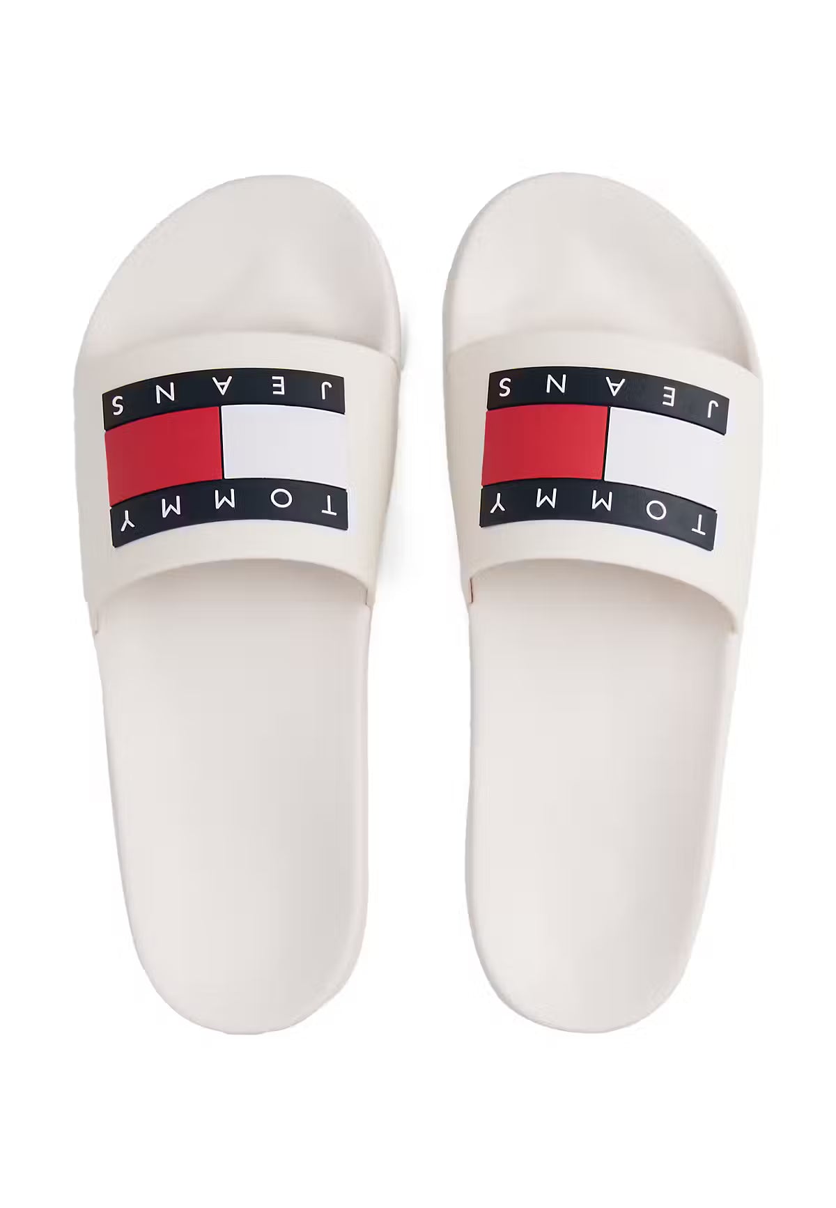 Mules de piscine Tommy Jeans écru