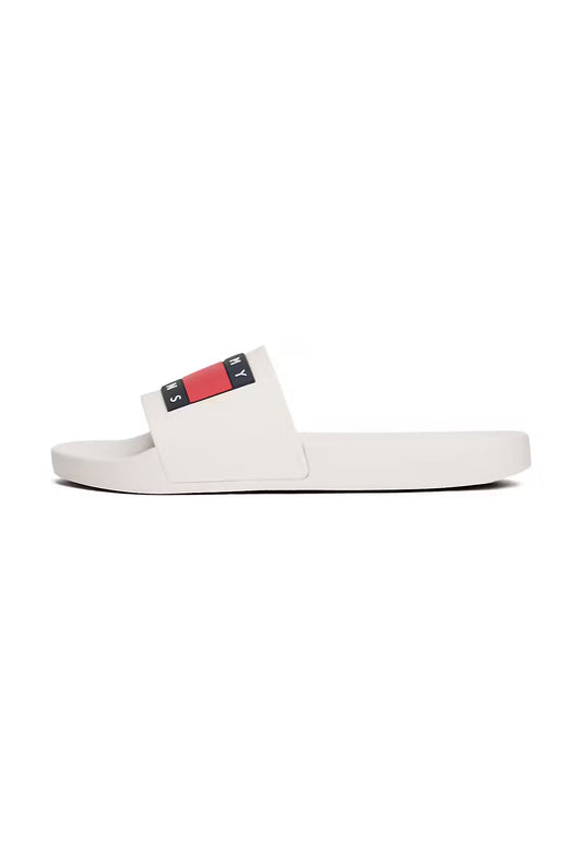 Mules de piscine Tommy Jeans écru