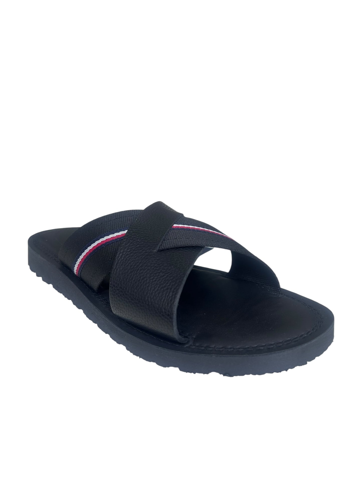 Tommy Hilfiger Sandales noires Core LTH à lanières croisées