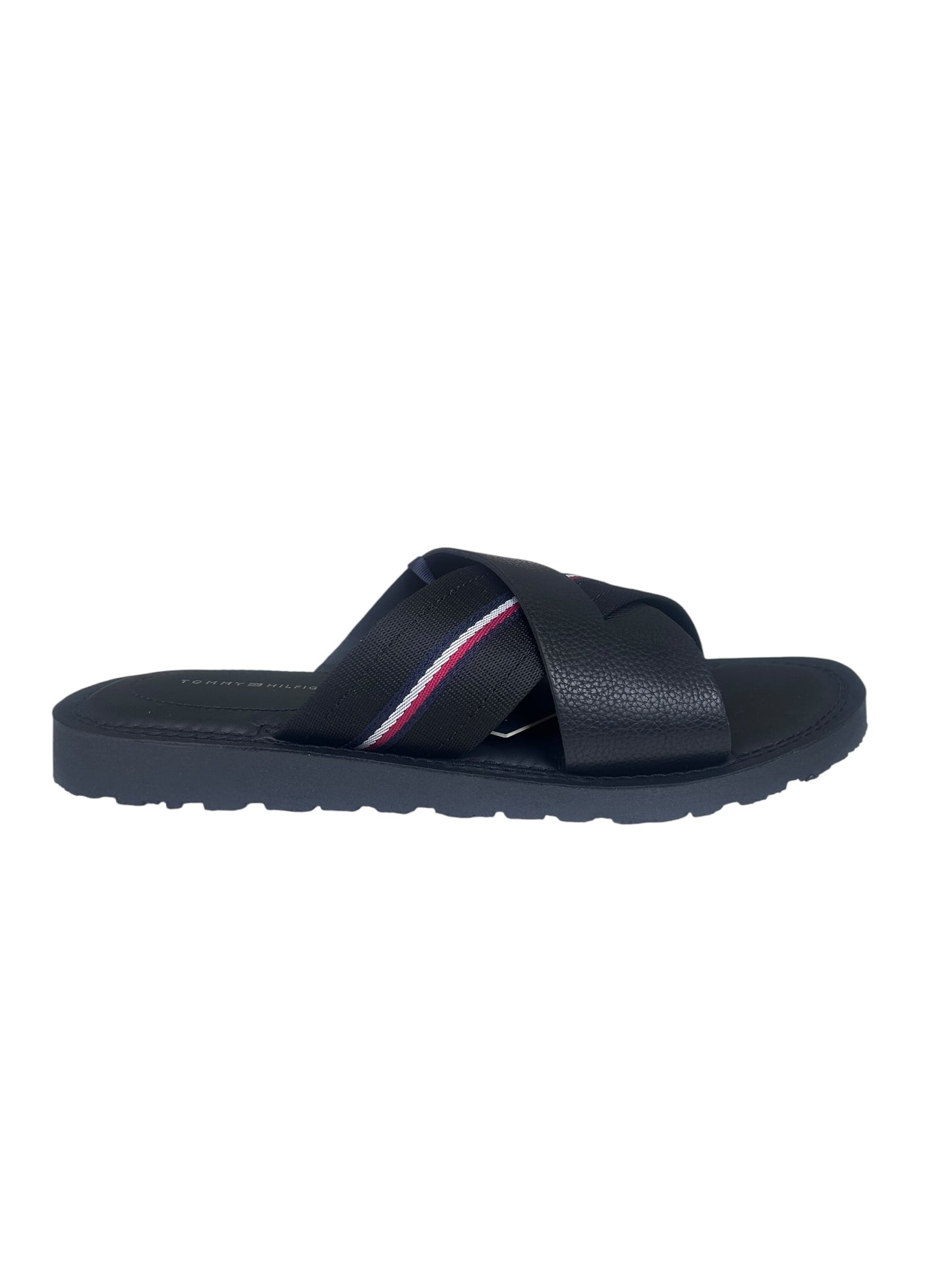 Tommy Hilfiger Sandales noires Core LTH à lanières croisées