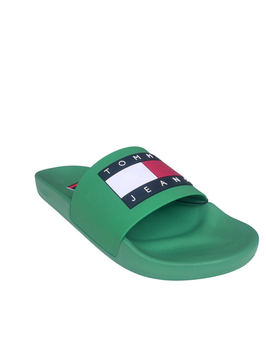 Tommy Jeans claquettes de piscine vert Coastal