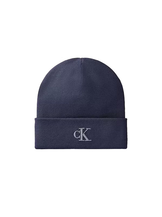Calvin Klein Fine Rib Blue Beanie