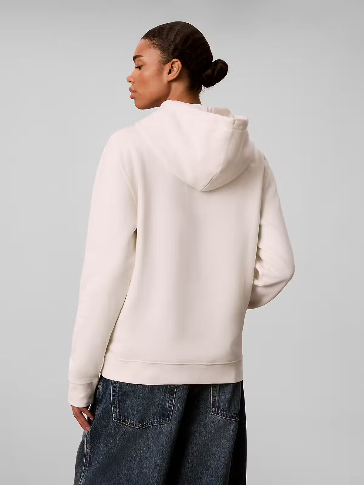 Calvin Klein Varsity Serif Fleece Tofu Hoodie
