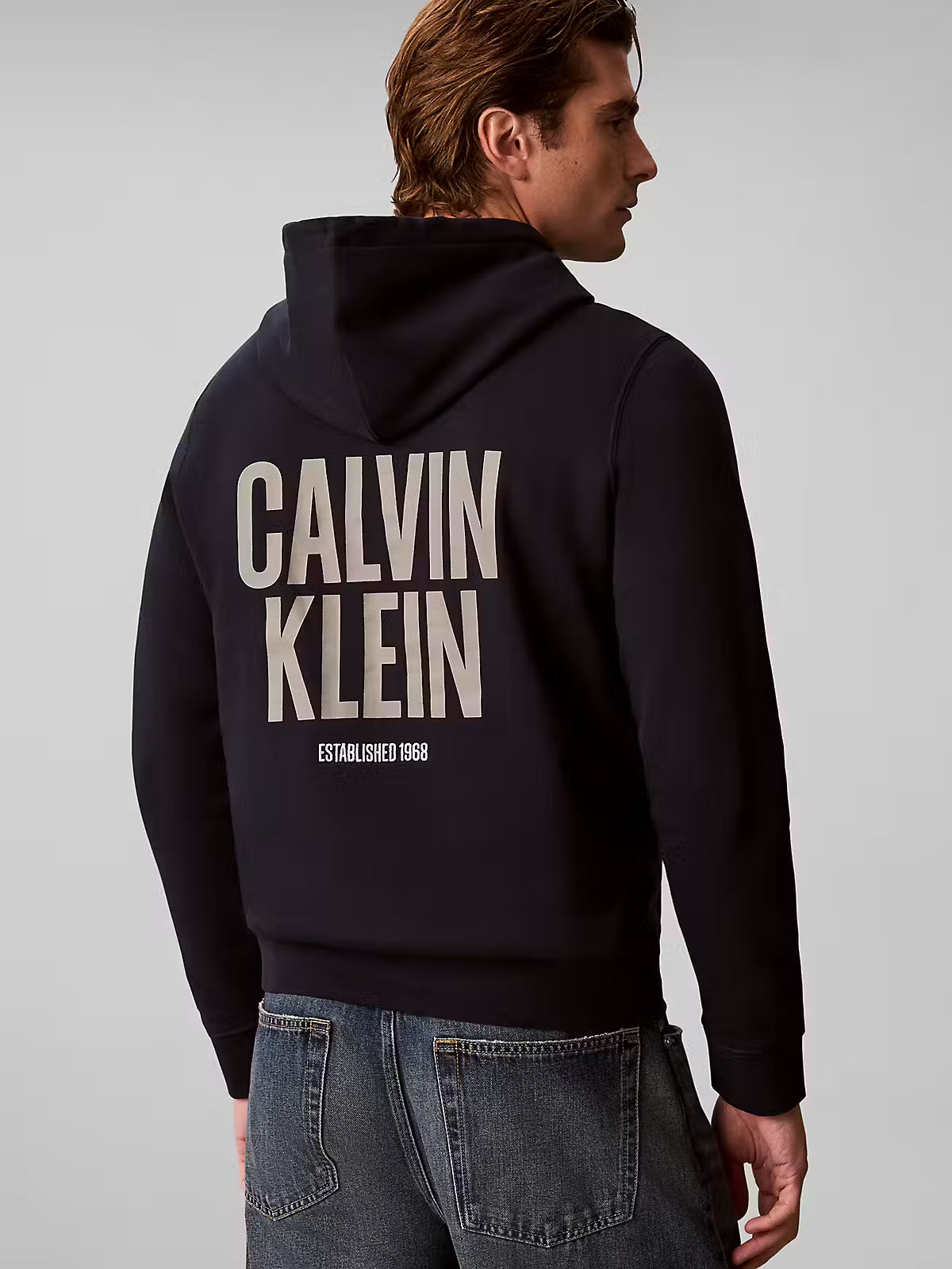 Calvin Klein Bold Logo Fleece Dark Sapphire Hoodie