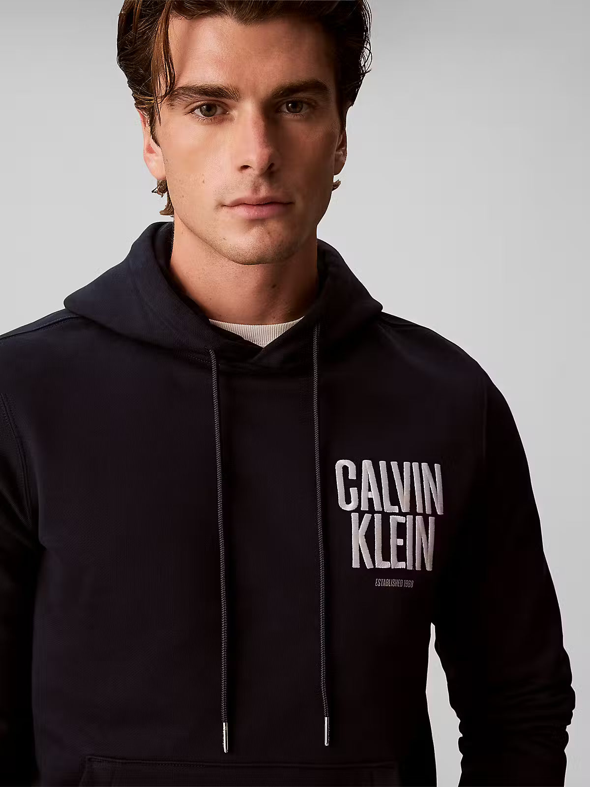 Calvin Klein Bold Logo Fleece Dark Sapphire Hoodie