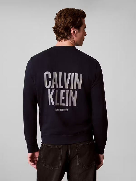Calvin Klein Bold Logo Terry Dark Sapphire Sweatshirt