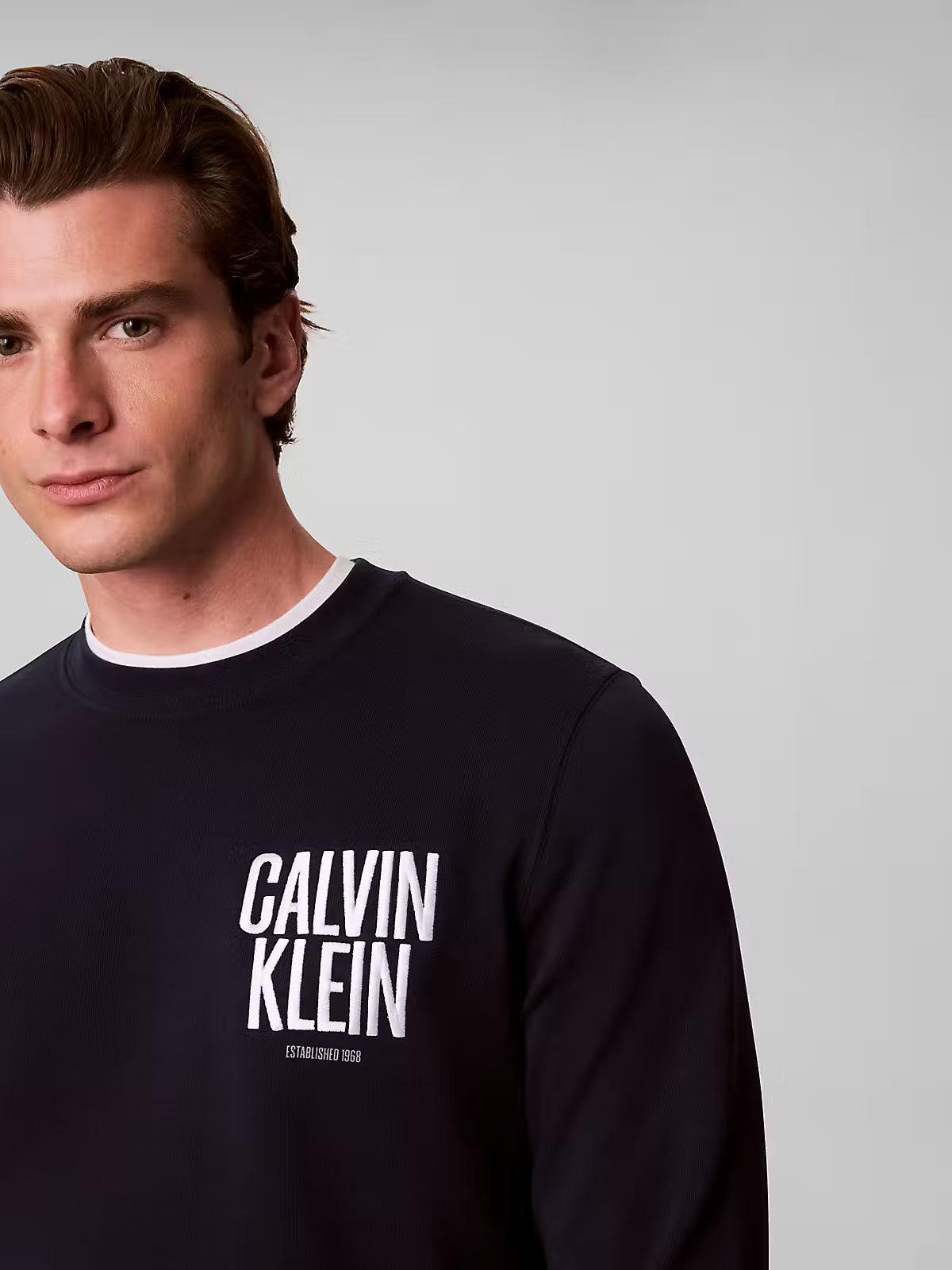 Calvin Klein Bold Logo Terry Dark Sapphire Sweatshirt