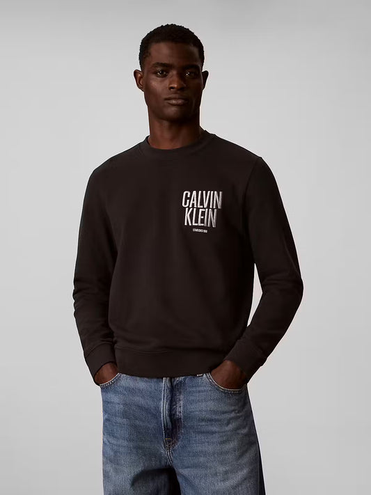 Calvin Klein Jeans 350 Terry Bold Logo Black Sweatshirt