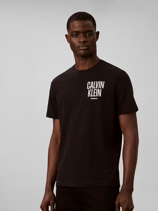 Calvin Klein Block Font Logo Black T-Shirt