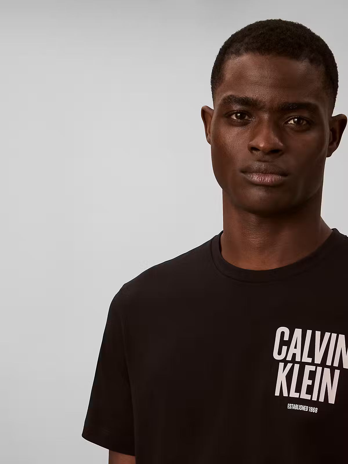 Calvin Klein Block Font Logo Black T-Shirt