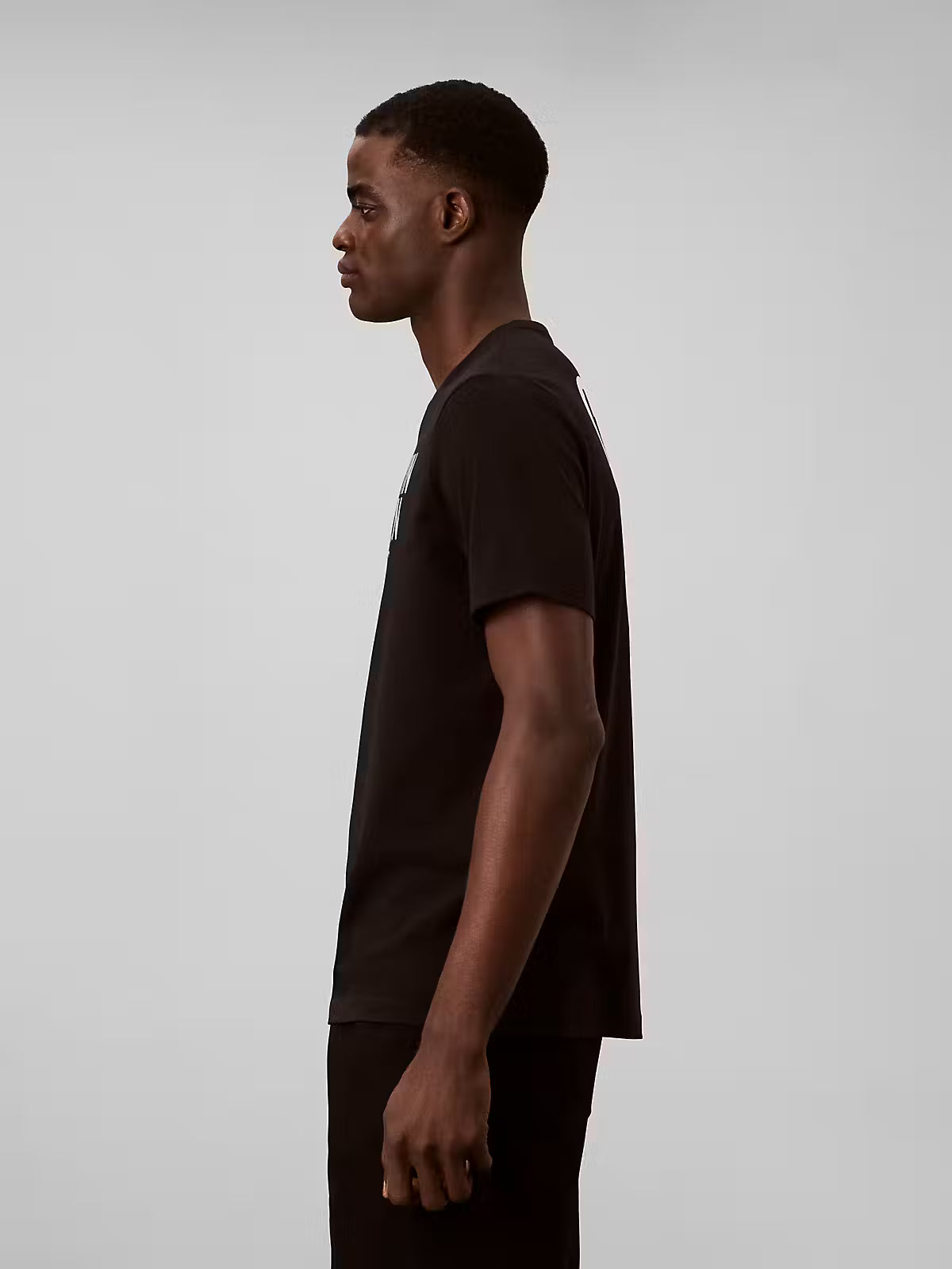 Calvin Klein Block Font Logo Black T-Shirt