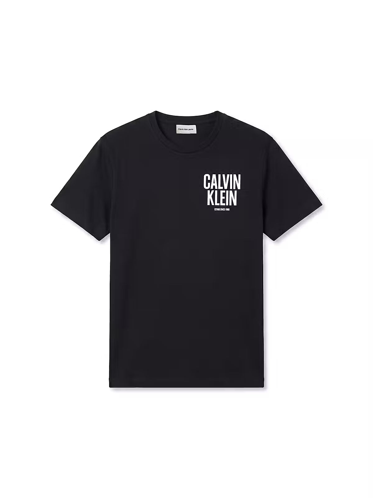 Calvin Klein Block Font Logo Black T-Shirt