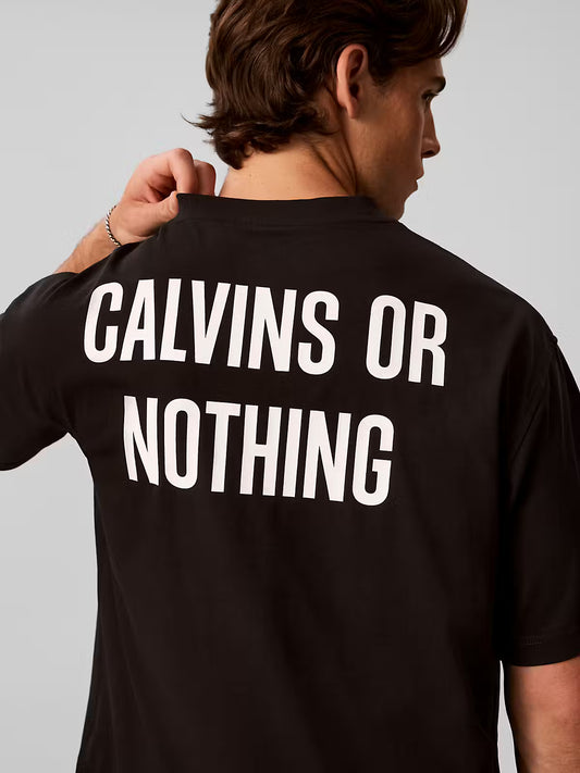 Calvin Klein "Calvin or Nothing" Black T-Shirt