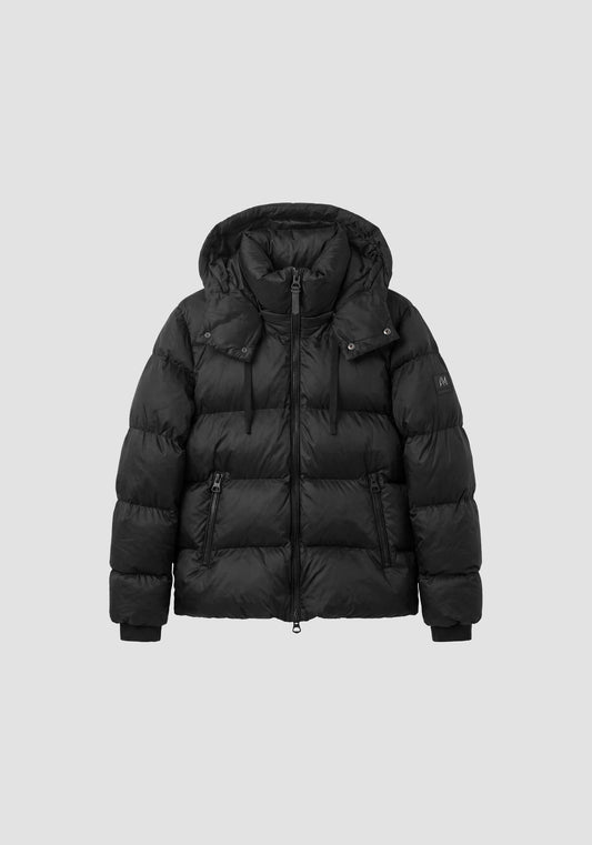 Antony Morato Padded Black Hooded Eco Jacket