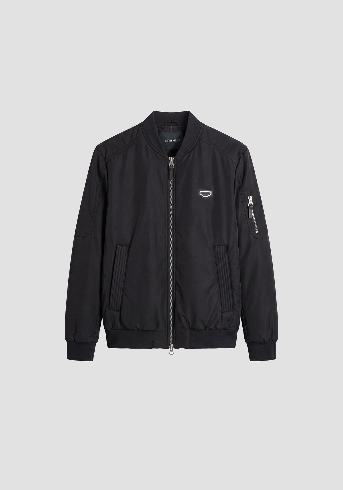 Antony Morato Techno Fabric/Metal Logo Black Jacket