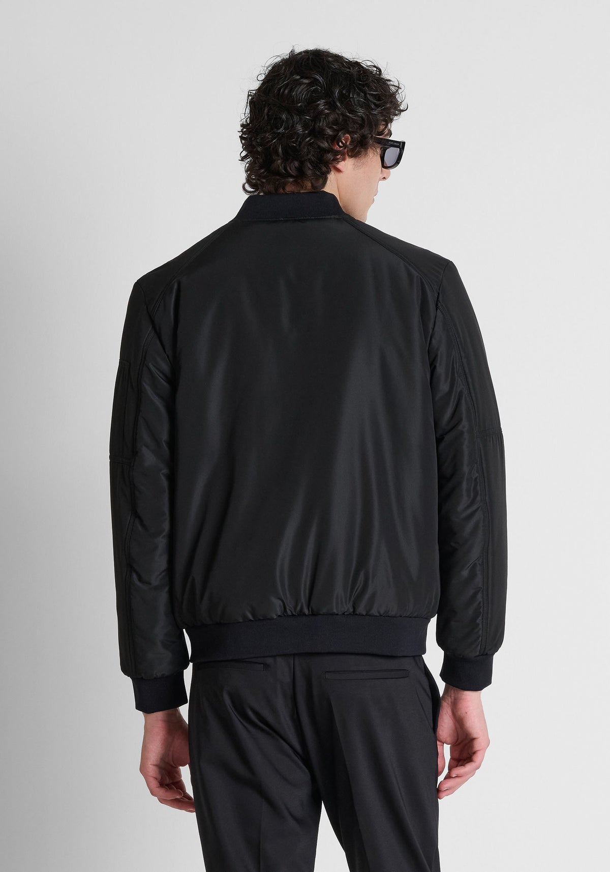 Antony Morato Techno Fabric/Metal Logo Black Jacket