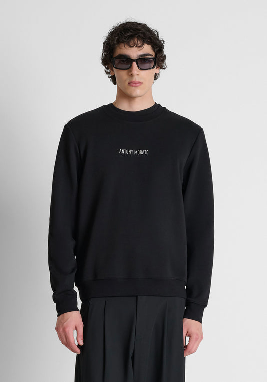 Antony Morato Cotton-Blend Black Sweatshirt