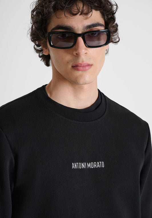 Antony Morato Cotton-Blend Black Sweatshirt