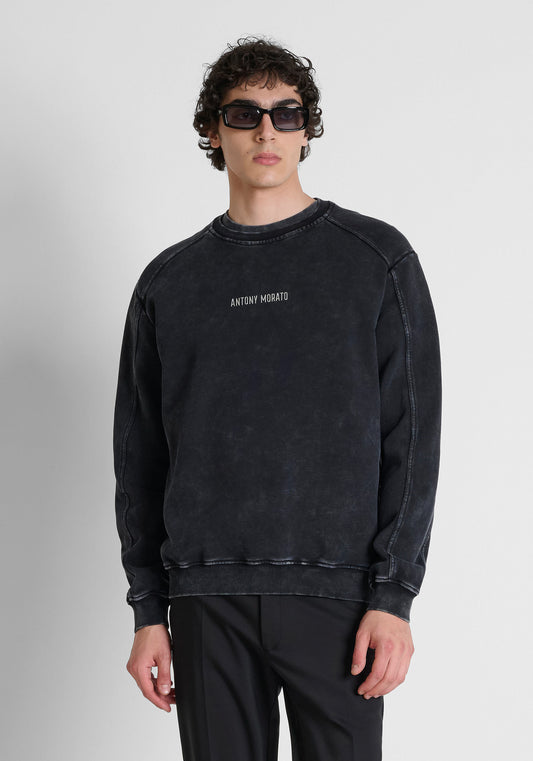 Antony Morato Cotton-Blend Grey Sweatshirt