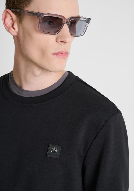 Antony Morato Cotton-Blend Black Sweatshirt