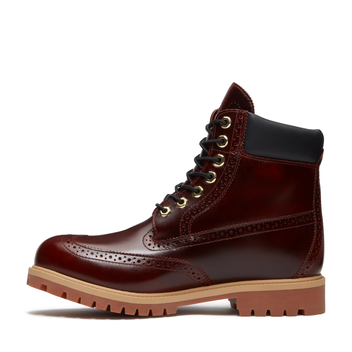 Timberland Premium 6-Inch Lace-Up Burgundy Brogue Waterproof Boots