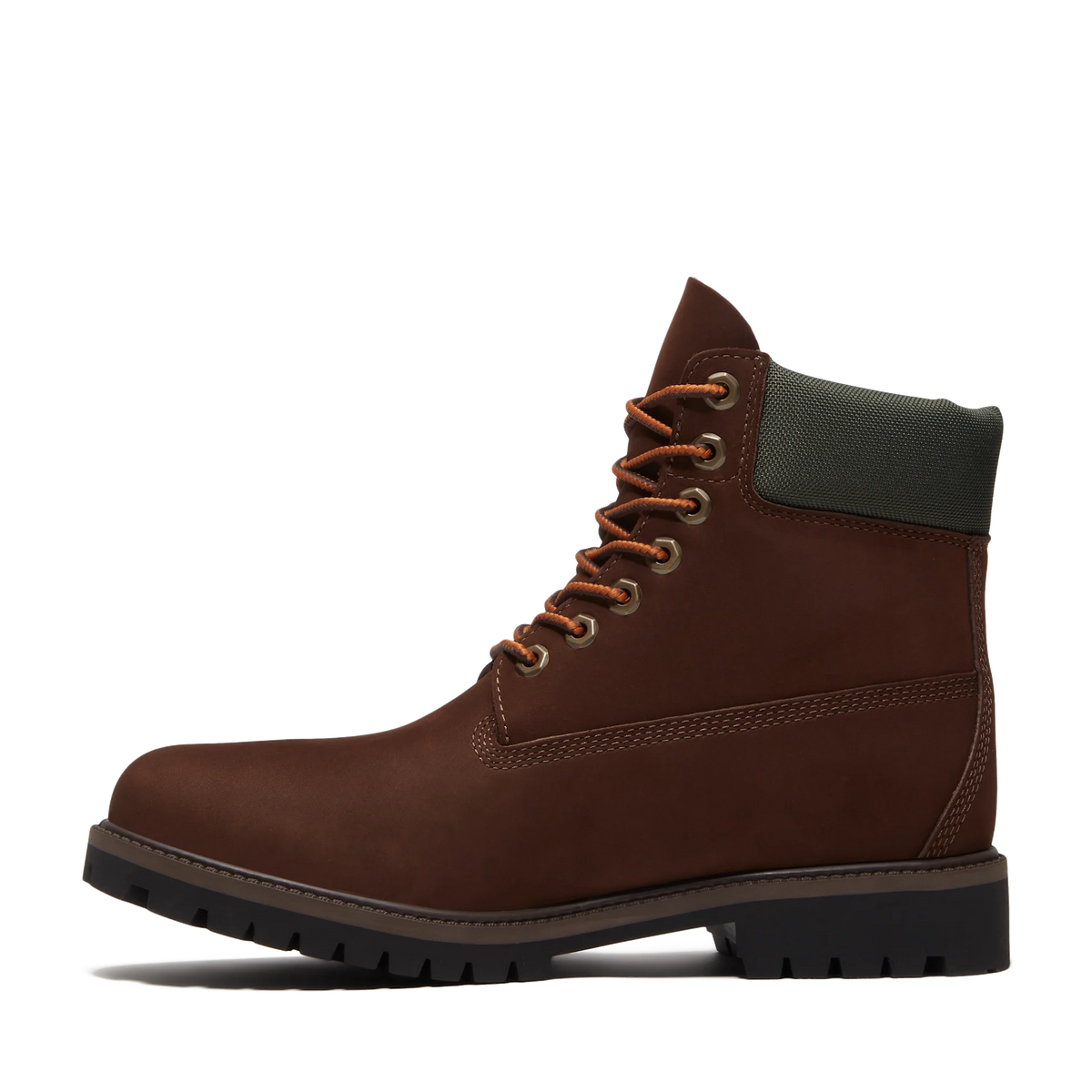 Timberland Heritage 6-Inch Dark Brown Nubuck Waterproof Boot