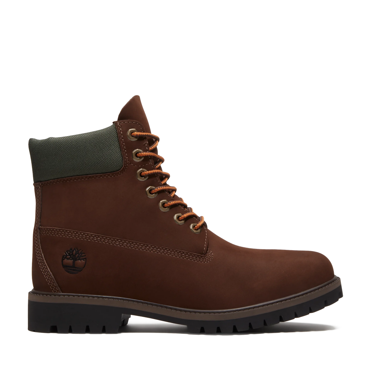 Timberland Heritage 6-Inch Dark Brown Nubuck Waterproof Boot