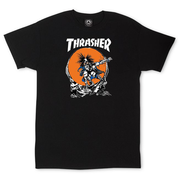 THRASHER Skate Outlaw Black T-Shirt