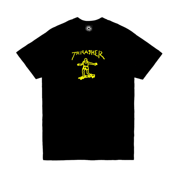 THRASHER Gonz Black Yellow T-Shirt