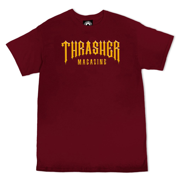THRASHER Low Logo Maroon T-Shirt
