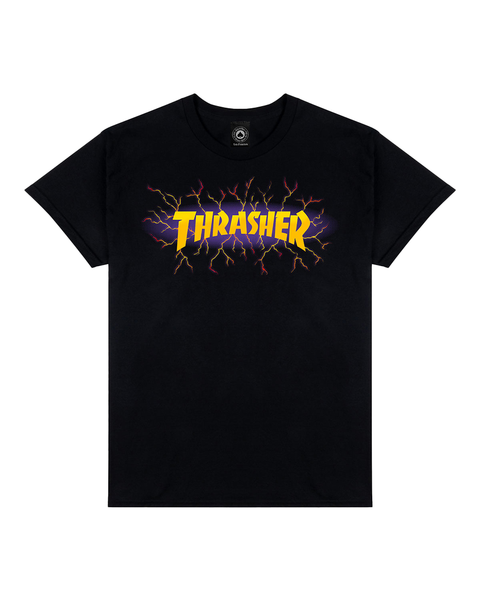 THRASHER Lightning Black T-Shirt