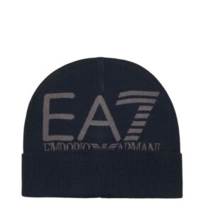 EA7 Armani Unisex Knitted Armani Blue Beanie
