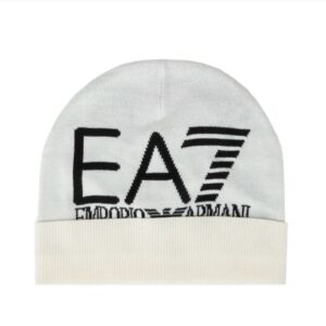 EA7 Armani Unisex Knitted Vanilla Ice Beanie